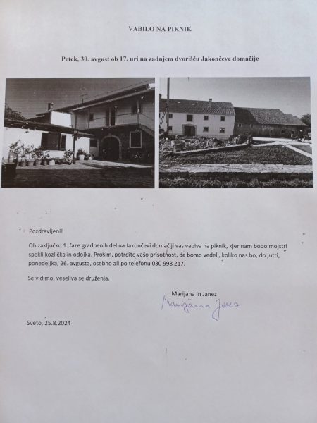piknik vabilo